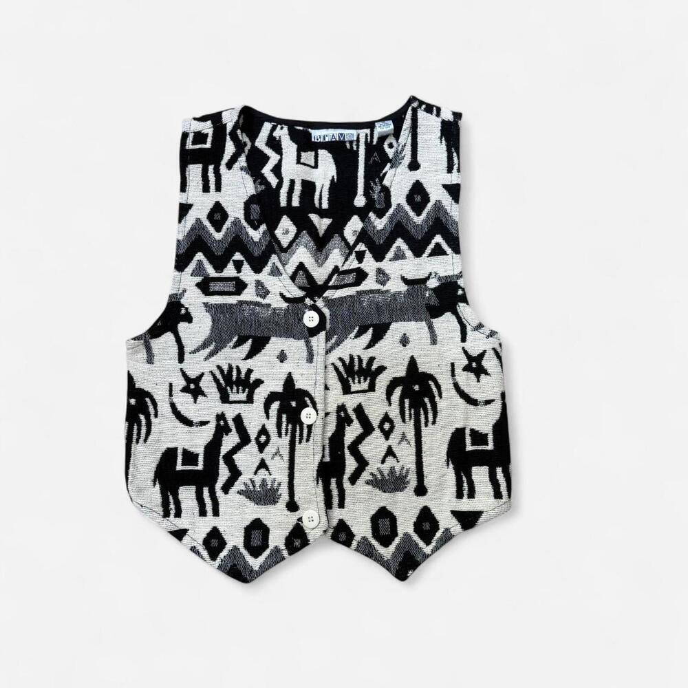 Vintage Bravo tapestry vest